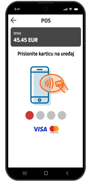 SoftPOS ekran plaćanja