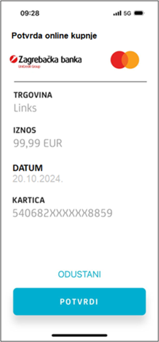 Autentifikacija uz poveznicu Ekran 2
